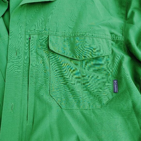 Columbia Omni Shield UV Protection Long Sleeve Shirt Men's XXL Green - Picture 4 of 8